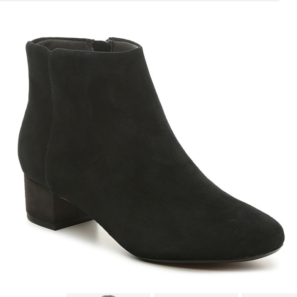 Clarks black booties